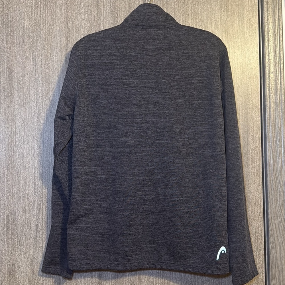 HEAD Men's Quarter Zip Performance Pullover Jacket Black Heather Size Small NWOT - Picture 2 of 10